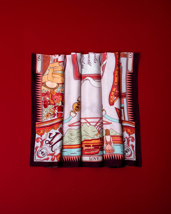 Her Scent Scarf - Mulberry Wine