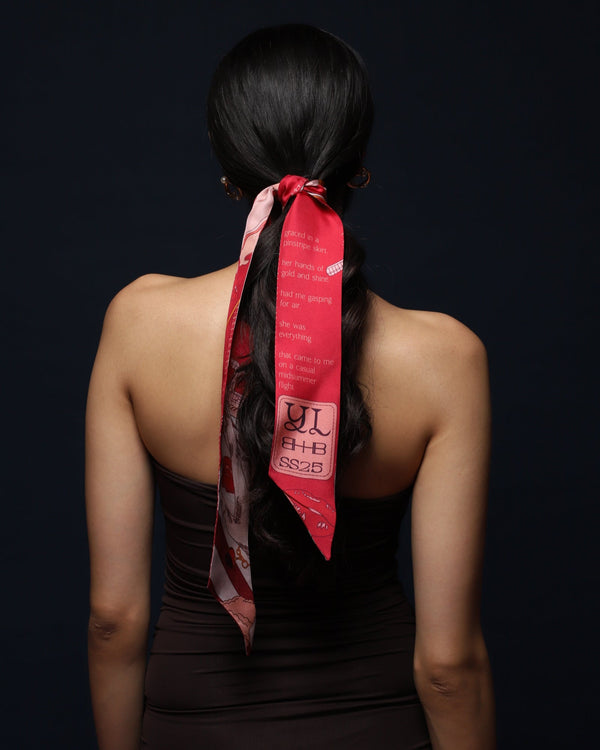 Bond Girl Twilly - Lip Red