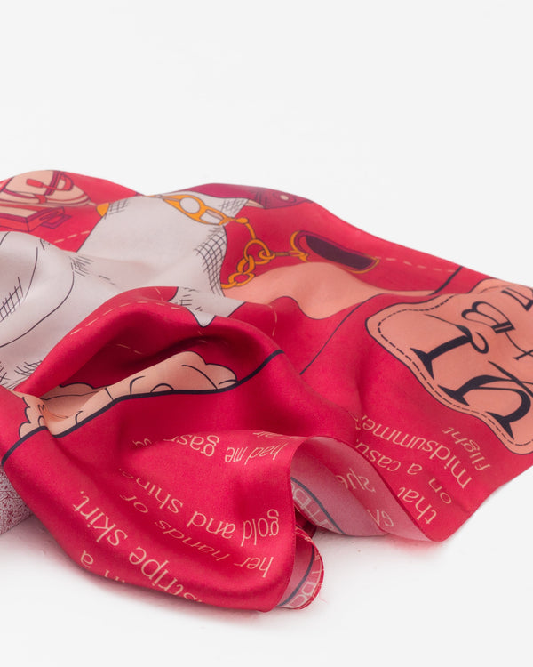 Bond Girl Stole - Lip Red